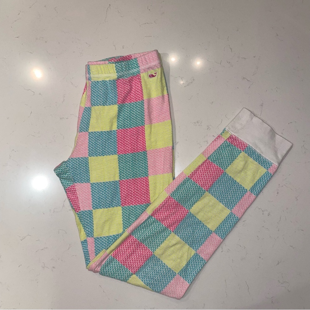 Vineyard Vines XS pajamas bottoms joggers Pink Yellow Teal